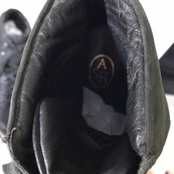 ASH lace up high heeled combat style boots - Picture 8 of 11